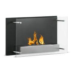 Настольный биокамин с защитным стеклом Tabletop SafeFlame, черный