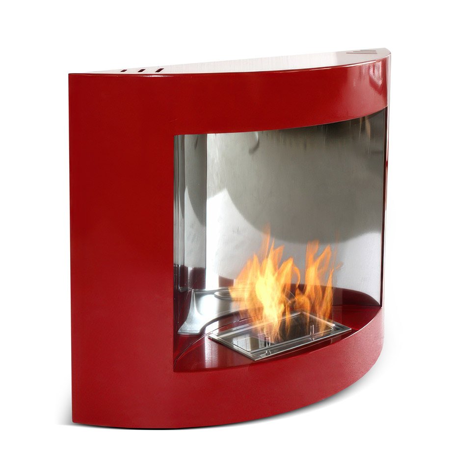 Настенный биокамин Totemic Heat Sculpture, красный
