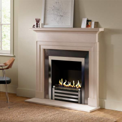 Биокамин в мраморном портале Firezo Avanti, стандарт