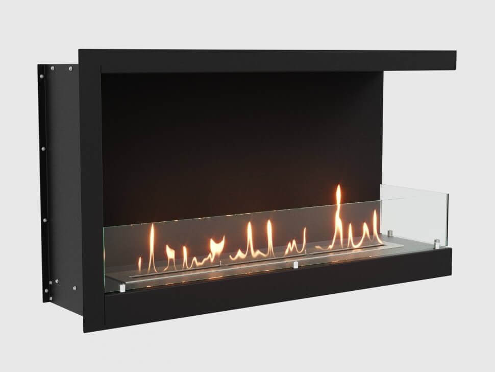 Встроенный биокамин Lux Fire Угловой 1155 М (правый угол)