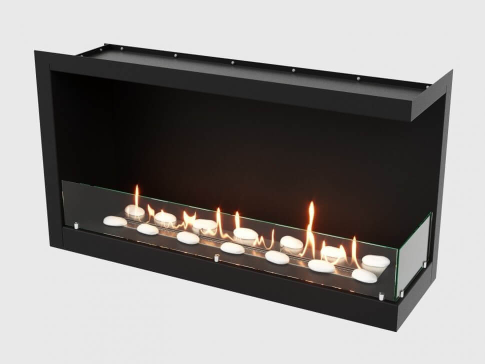 Встроенный биокамин Lux Fire Угловой 1155 М (правый угол)