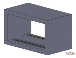 9531C Биокамин двухъярусный на заказ