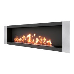 Биокамин встраиваемый SteelHeat LONG-V 1800