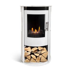 Напольный биокамин Debut белый