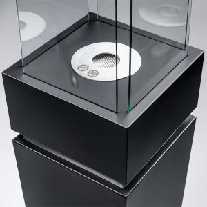Напольный биокамин Obelisk Biofire черный